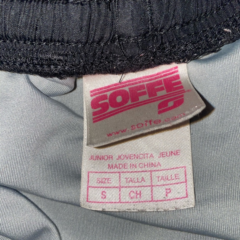 black and grey soffe shorts